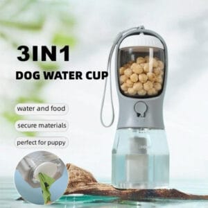 3 in 1 Dog Drinking Water/Food and Garbage Bag Cup