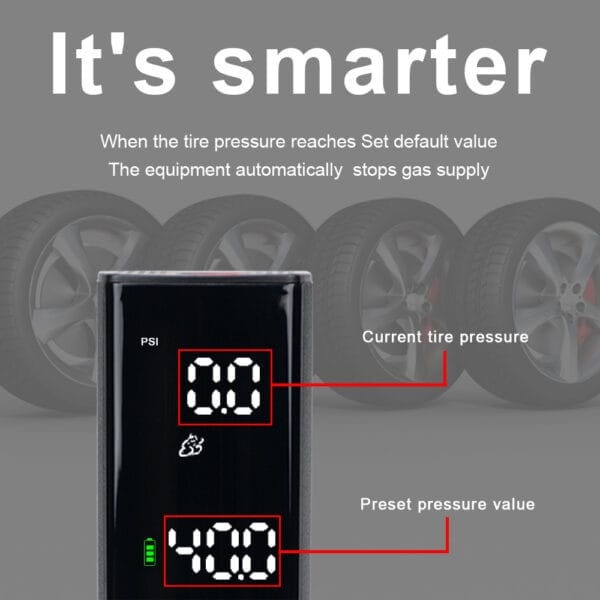 Smart Pump Bicycle Electric Pump Mountain Bike Road Bike High Win Electric Pump Inflatable - Imagen 6