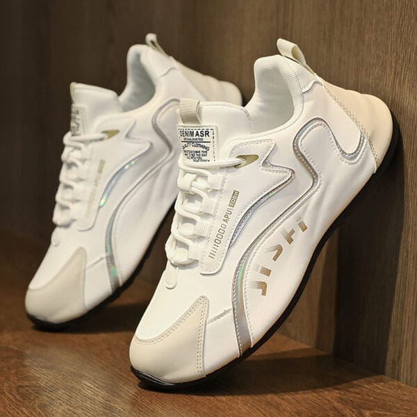 Fashion Colorblock Lace-up Sneakers For Men Running Walking Sports Shoes - Image 7