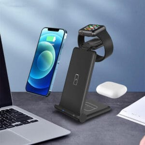 3 In 1 Wireless Fast Charging Dock Station