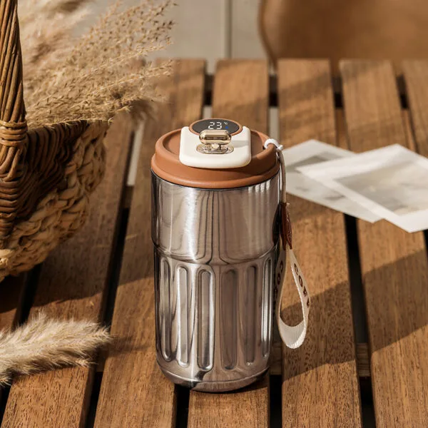 Smart Digital Stainless Steel Coffee Mug - Billede 2