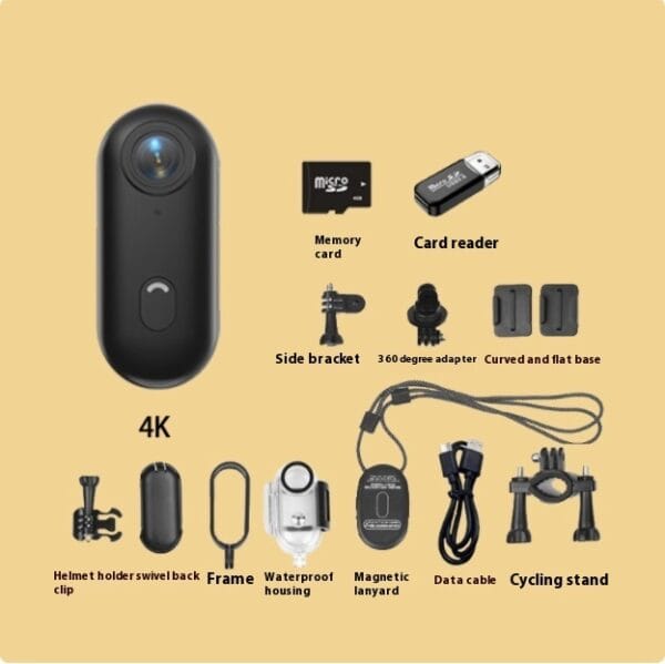 Outdoor Sports Camera In Helmet Motorcycle Bike Sport Mini Filming Bicycle Action 4K Professional Body Cam And Video Cameras - படம் 2
