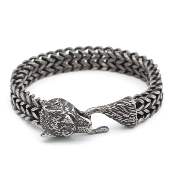 Vikings | Black Wolf Bracelet - Bilde 5