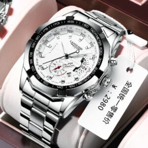 Langlishi 30 ATM Luminous Steel Watch | Engineered for Men Who Own the Night