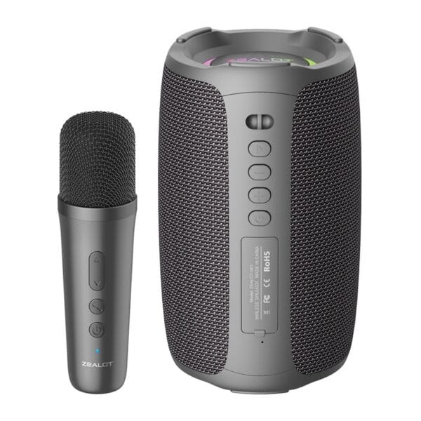 Portable Bluetooth Speaker Home Microphone Wireless Karaoke Speaker - Image 7