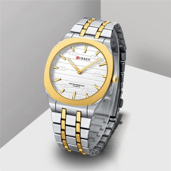 CURREN “Stack Time” Gold & Silver Comeback Watch