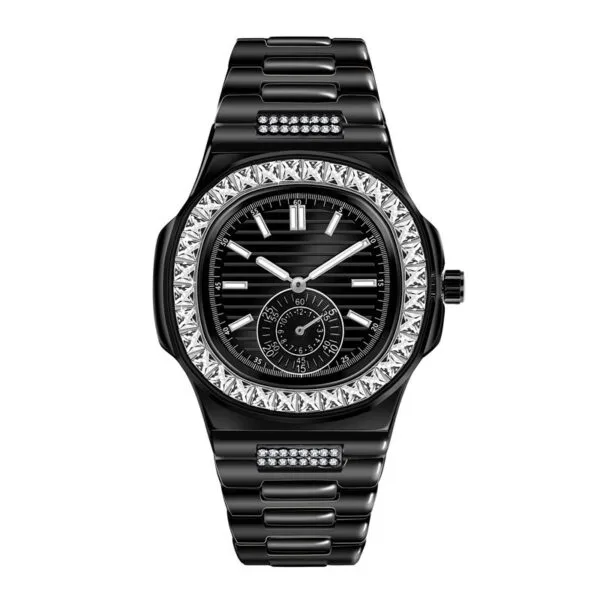 "Monarch Steel" | Diamond-Studded Prestige Watch - Gambar 6