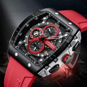 CURREN Luxury Skeleton Watch | “Phantom Curve”