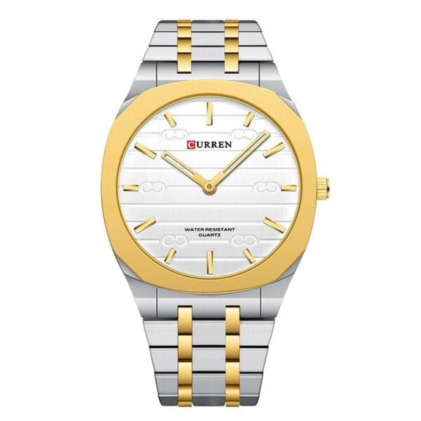 CURREN “Stack Time” Gold & Silver Comeback Watch - Beeld 7