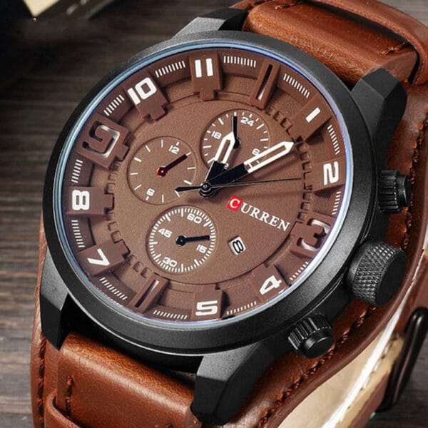 Curren | “Titan Dial” - Big Face Men's Watch - Billede 7