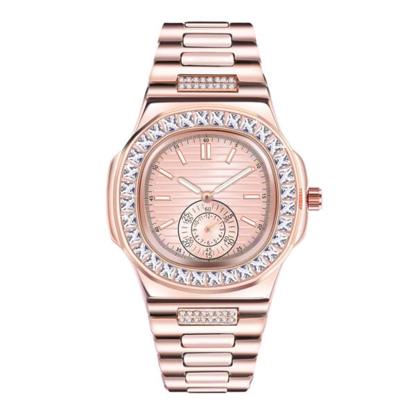 "Monarch Steel" | Diamond-Studded Prestige Watch - Image 2