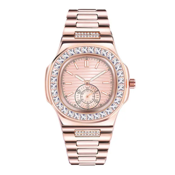 "Monarch Steel" | Diamond-Studded Prestige Watch - Gambar 2