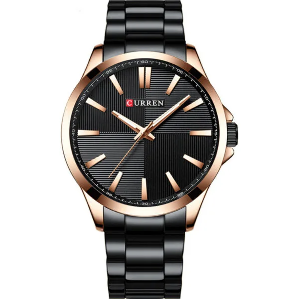 ⁦“Iron Presence” | Men’s Waterproof Quartz Business Watch⁩ - الصورة ⁦6⁩