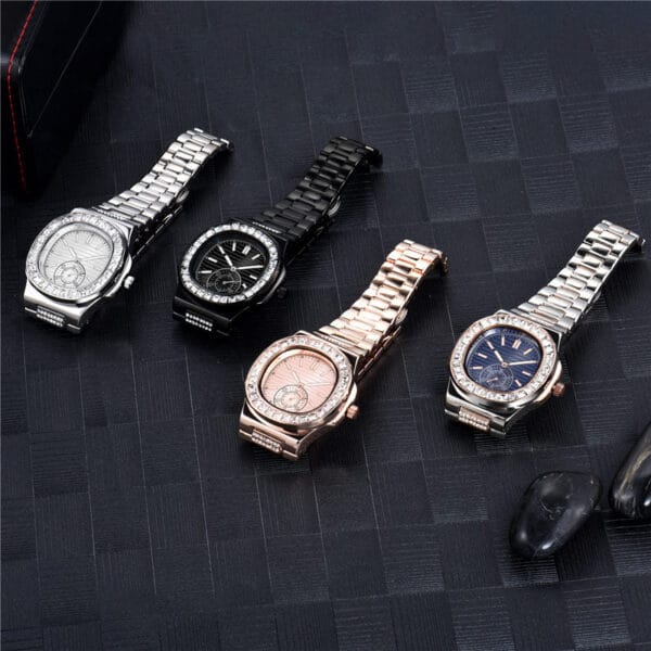 "Monarch Steel" | Diamond-Studded Prestige Watch