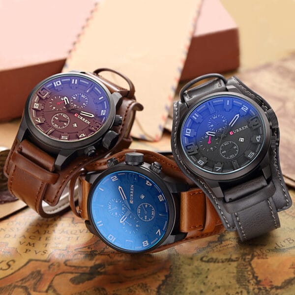 Curren | “Titan Dial” - Big Face Men's Watch - Billede 6