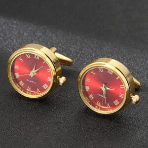 Luxury Quartz Clock Cufflinks