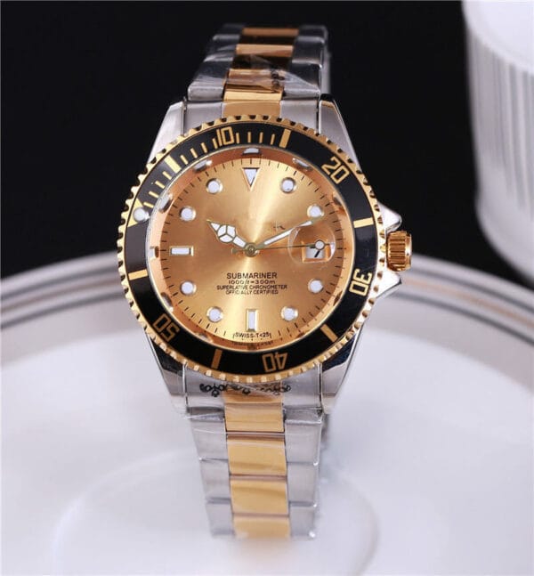 "Submariner" Classic Dive-Style Men's Watch - Image 3